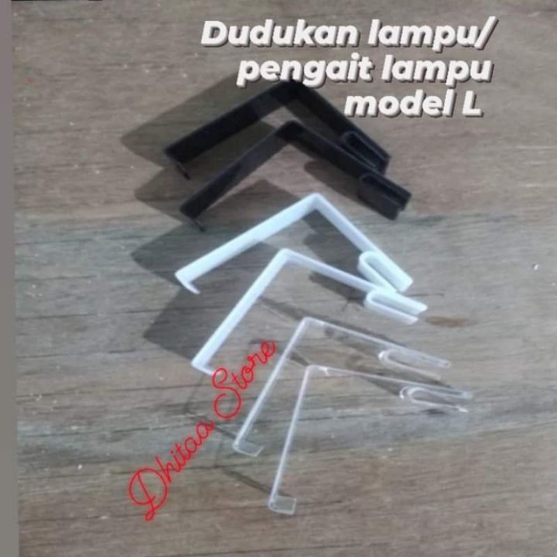 Rangka pengait Lampu/dudukan lampu model L aquarium mini