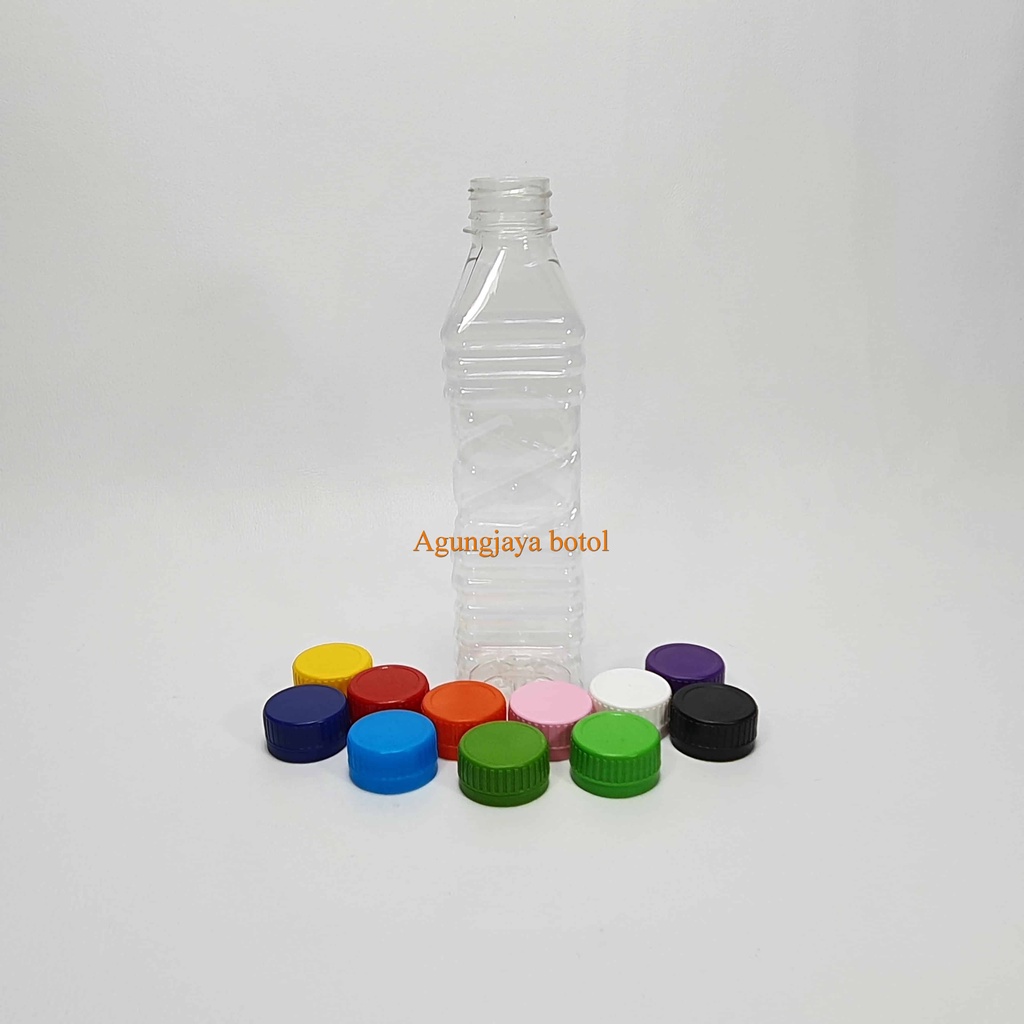 Botol Plastik Minyak Goreng 400 Ml Kotak Natural / Botol Minyak 400 Ml / Botol Minyak Goreng / Botol