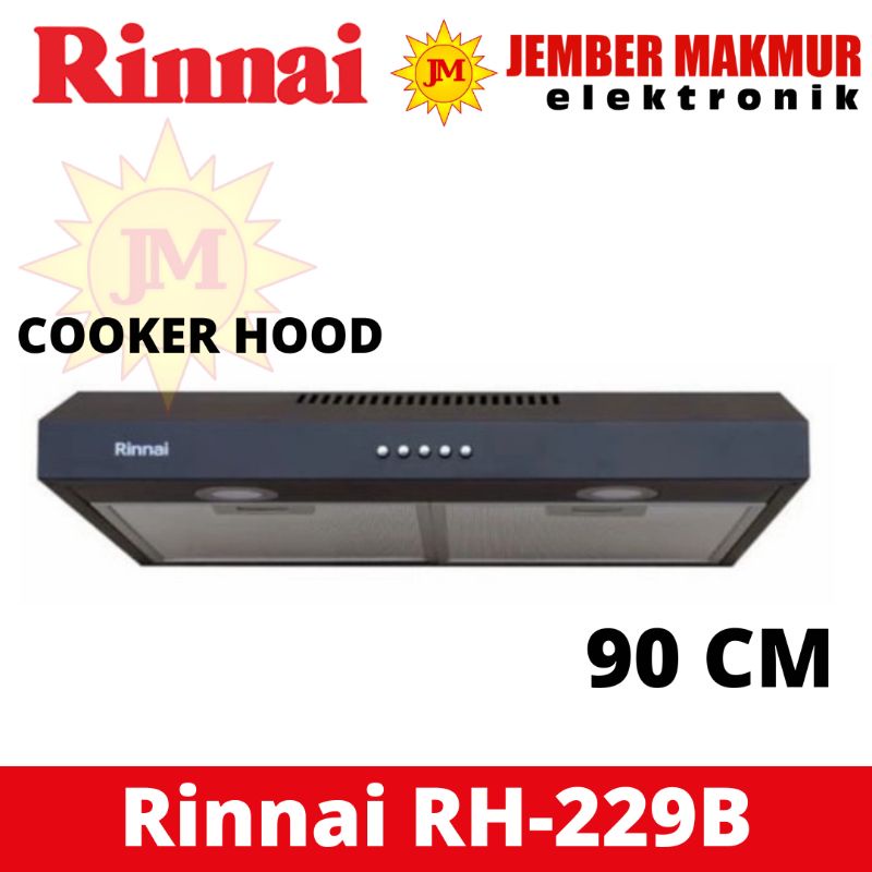 RINNAI RH 229 B - 90 CM COOKER HOOD PENGHISAP ASAP DAPUR