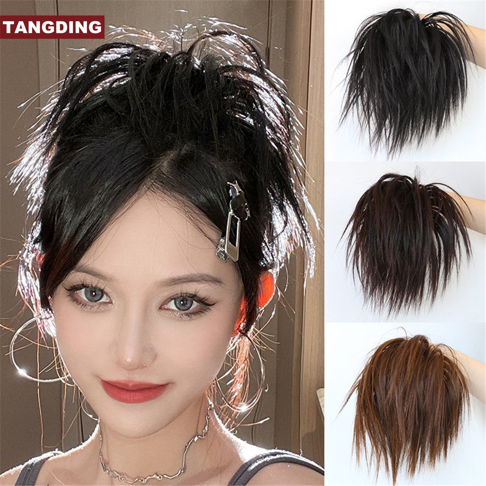 Wig / Rambut Palsu Wanita Model Keriting Fluffy Natural Gaya Punk