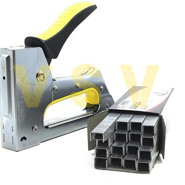 

Kangaro Stapler TS-610R + isi / gun tacker / staples jok / staples tem