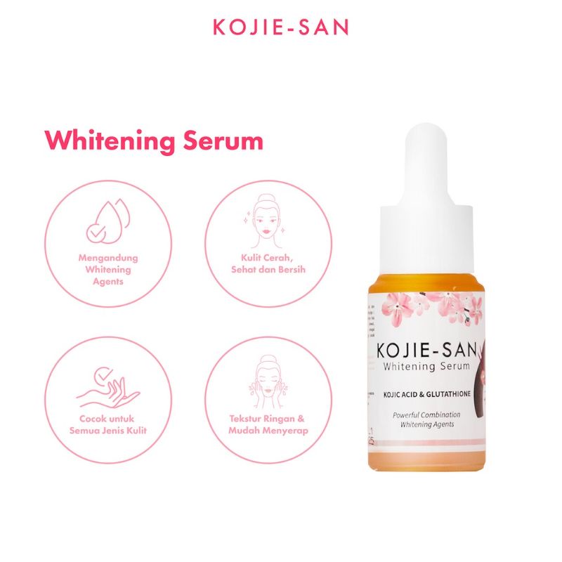 KOJIE-SAN Face Serum 25mL | Whitening Serum / Brightening Serum / Acne Serum Halal BPOM