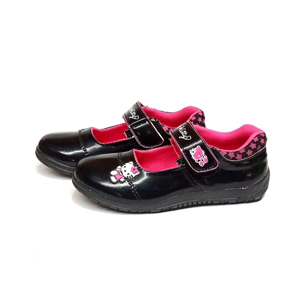 Sepatu Anak Mengkilat Warna Hitam Pink sepatuanakcp