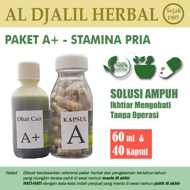 Obat Herbal/Paket Al Djalil Herbal/Paket Obat Herbal Stamina Pria