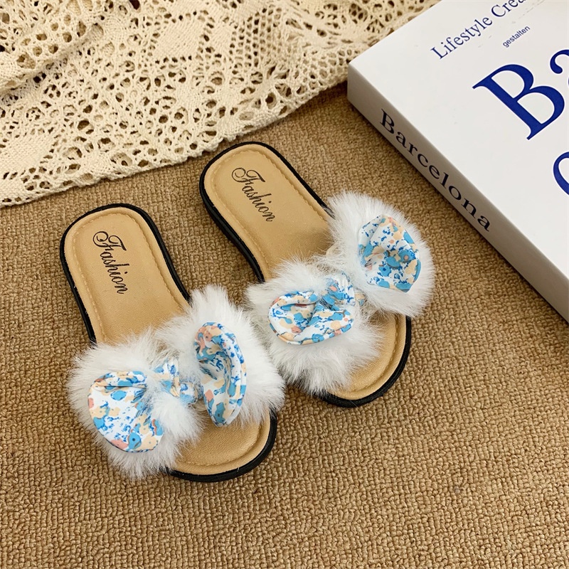 LittleAaron FURRY POLKA Sandal Anak Perempuan  Model Lucu 2-8 Tahun Import PART 1 Sport Termurah Sendal Bayi Anak Cewek Cowok