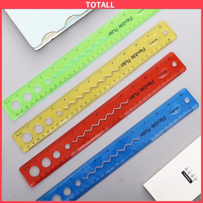 COD 30cm Penggaris Lunak Dilipat Portabel Flexible Ruler Alat tulis-Totall