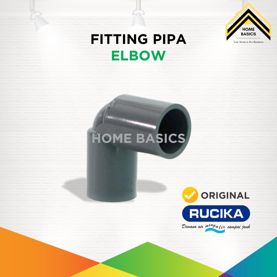 Elbow 1.5 Inch Rucika / Knee Fitting Pipa / Sambungan PVC