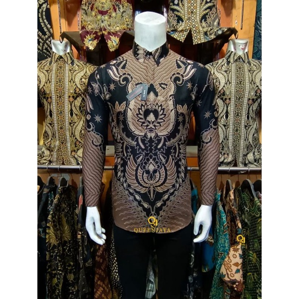 KEMEJA BATIK PRIA LENGAN PANJANG SLIMFIT EXLUSIFE SRI LUMBUNG