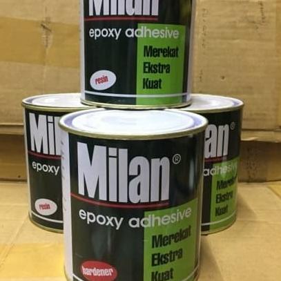 

Lem epoxy Milan resin + hardener 1set isi 2klg (1resin1hardener) @ 1kg