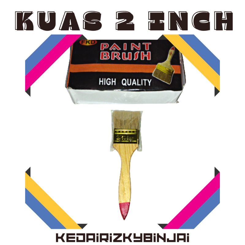 

Kuas Kayu Cat Tembok 2 Inch