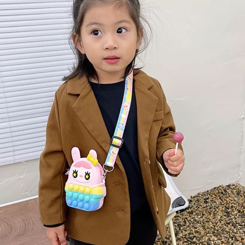 Tas Pop It Anak Bunny Kelinci Lucu Import