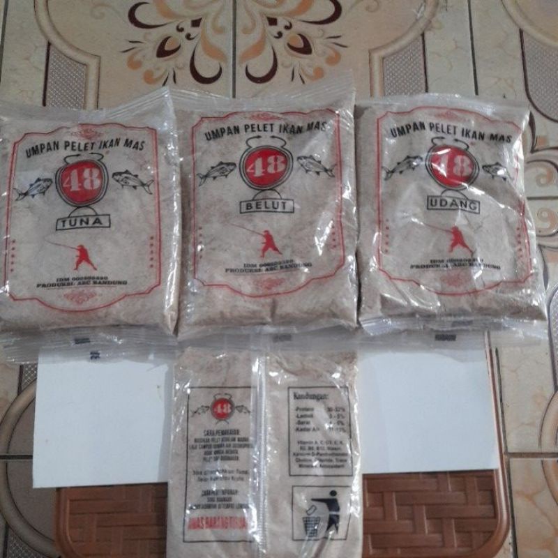 Umpan Pelet 48 Tuna Udang Belut Asli