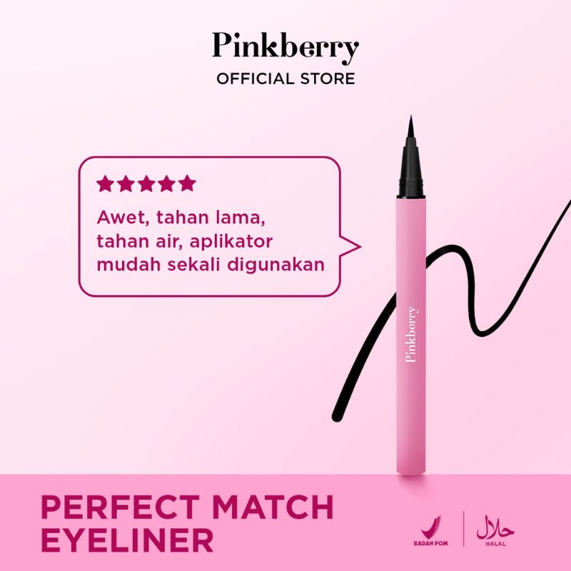 Pinkberry Waterproof Penliner Black 0.5gr