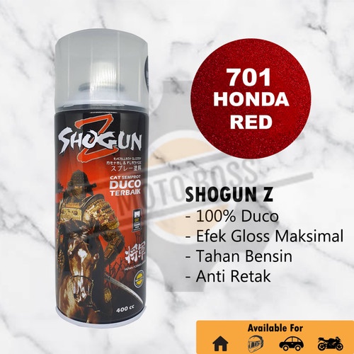 Shogun Z Honda Red 701 - Cat Semprot Motor Velg Warna Merah Candy Tone Transparan