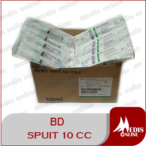 SPUIT 10CC BD / BD SPUIT 10CC / SYRINGE 10 CC / SPUIT 10 CC