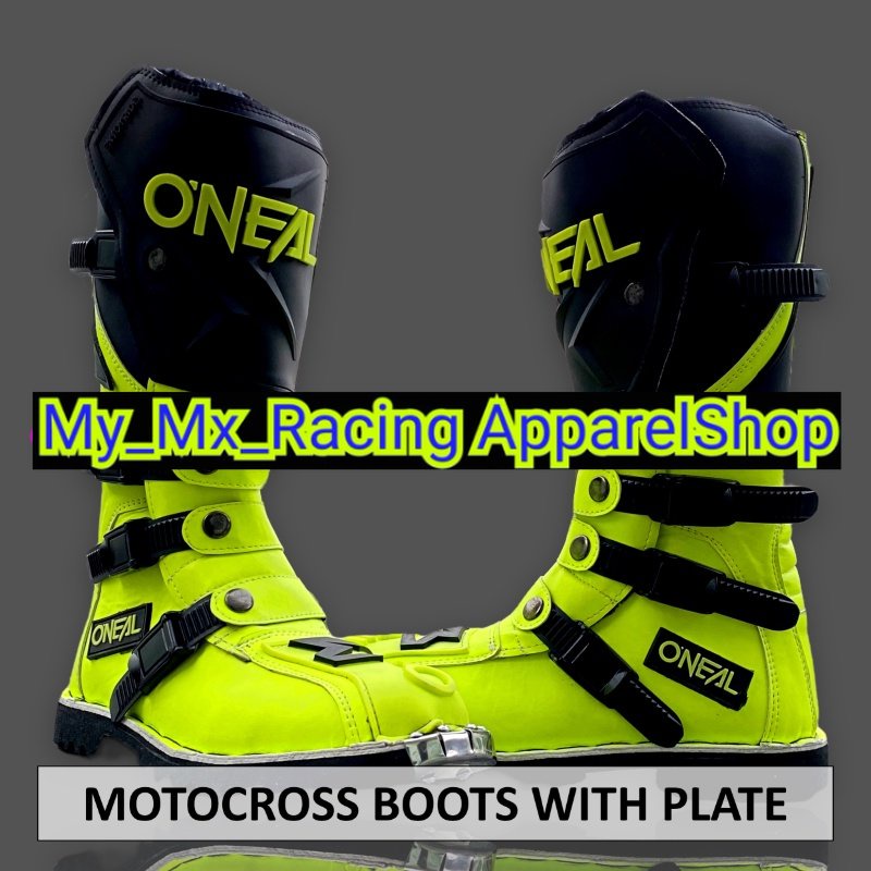 Sepatu MX Boots with Protector - Sepatu Trail - Sepatu Motocross - Sepatu Enduro - Sepatu Adventure - 004 terlaris