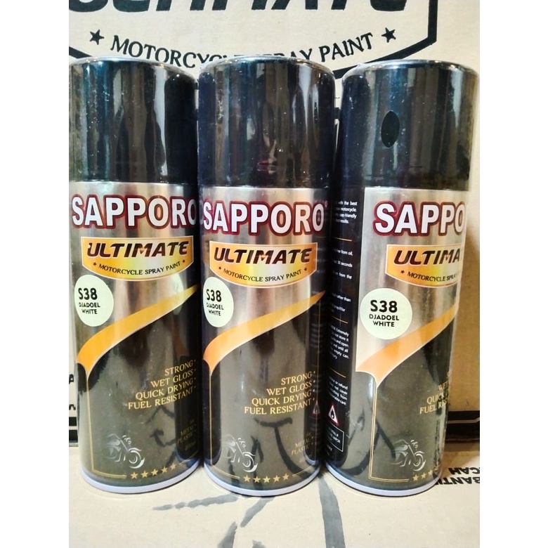 cat spray pilok pilox cat semprot sapporo ultimate S38 djadoel white *s38 cream  saporo  400ml