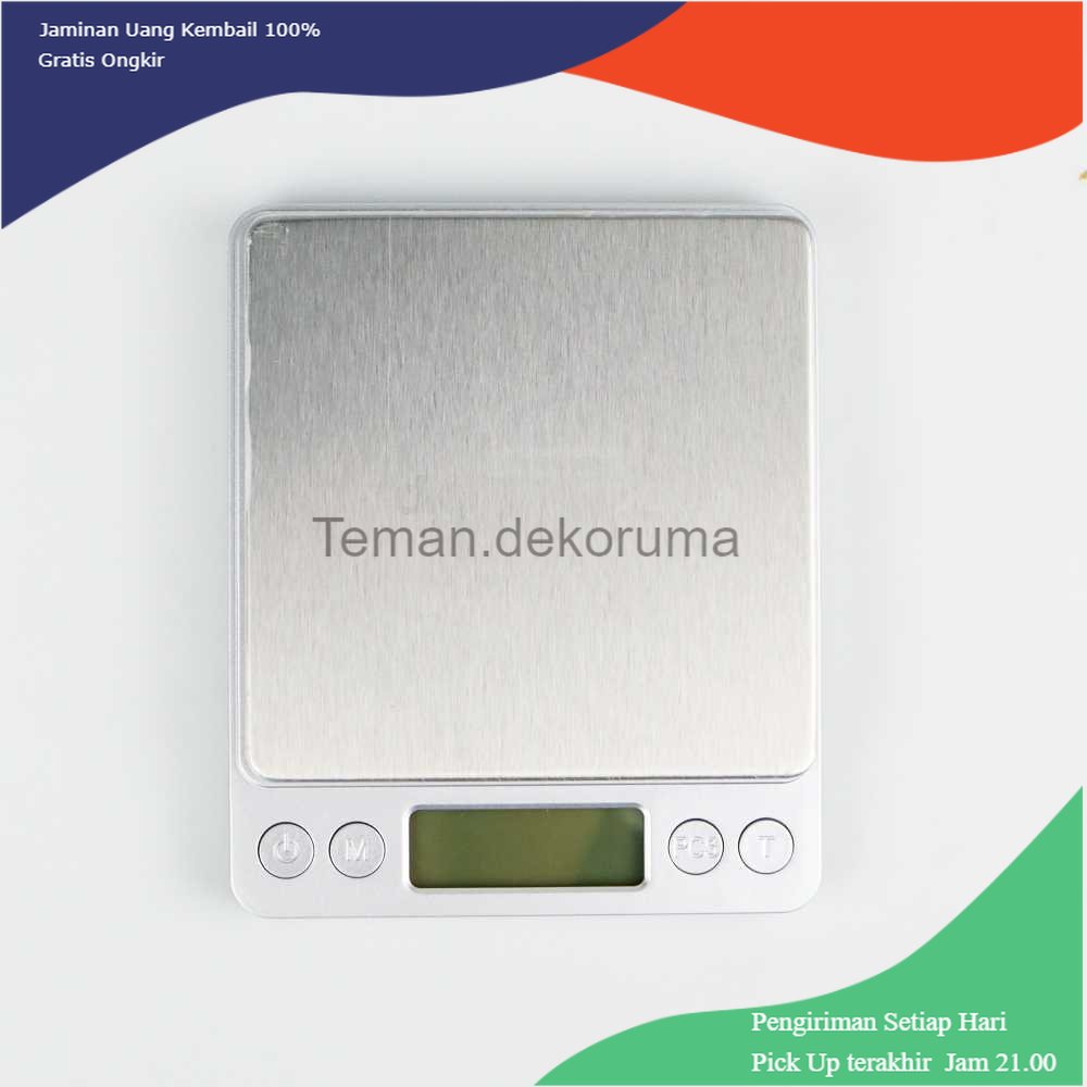 TD - PR Taffware Digipounds Timbangan Dapur Digital 1kg Akurasi 0.1g - i2000