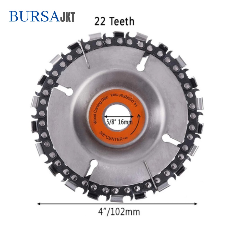 WOOD CARVING DISK 4 INCH FOR ANGLE GERINDA MATA GERINDA CHAIN SAW