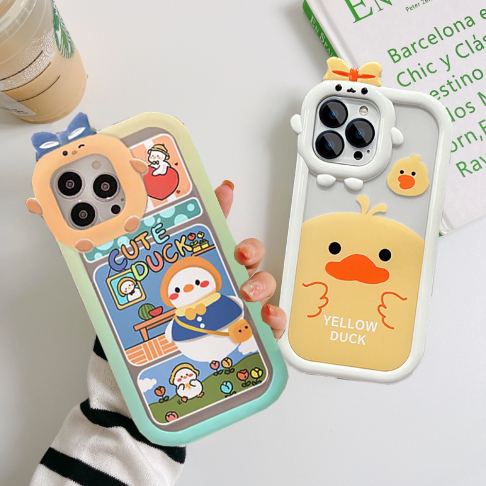 Casing TPU OPPO A77S A17 A17K A57 A16K A16E A55 A54 A76 A15 A16 A5 A53 A12 A5s A74 A95 A7 A3s A9 A52 A31 A1K Motif Bebek Kuning