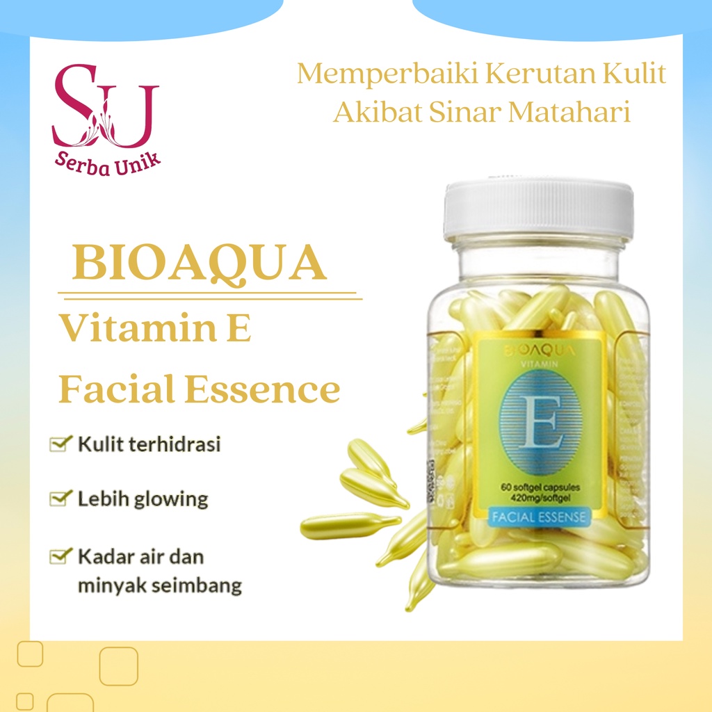 Bioaqua Vitamin E Facial Essence Anti Aging Moisturizing Serum 60 Capsule