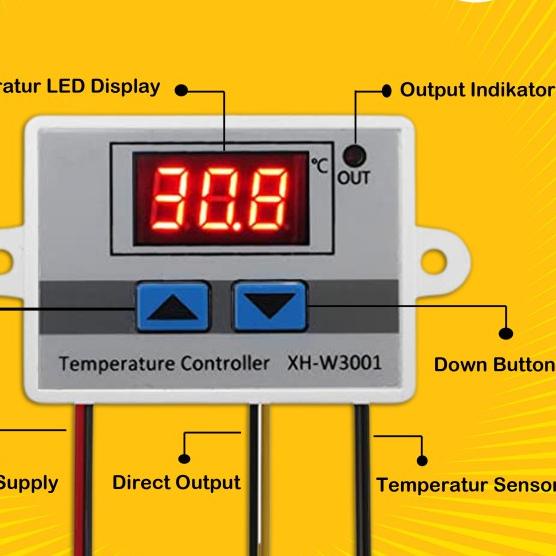 Paket Termostat Digital Penetas Telur Dan Termometer Hygrometer Murah
