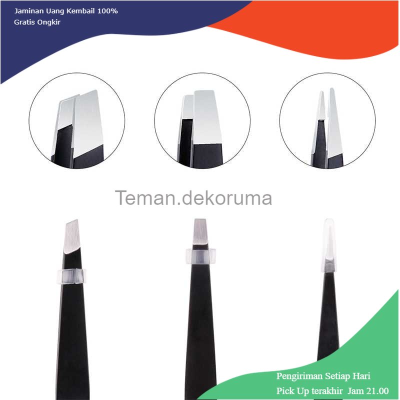 TD-PR2 Biutte.Co Pinset Pencabut Alis Eyebrow Tweezer 3 PCS - HJ-E92