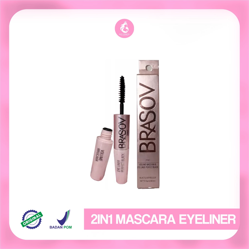 Brasov volume Mascara &amp; Eyeliner Liner perfect Black 5grm+5ml