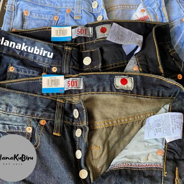 Celana jeans levis 501 original pria (Bisa / ) - Biru Dongker, 28