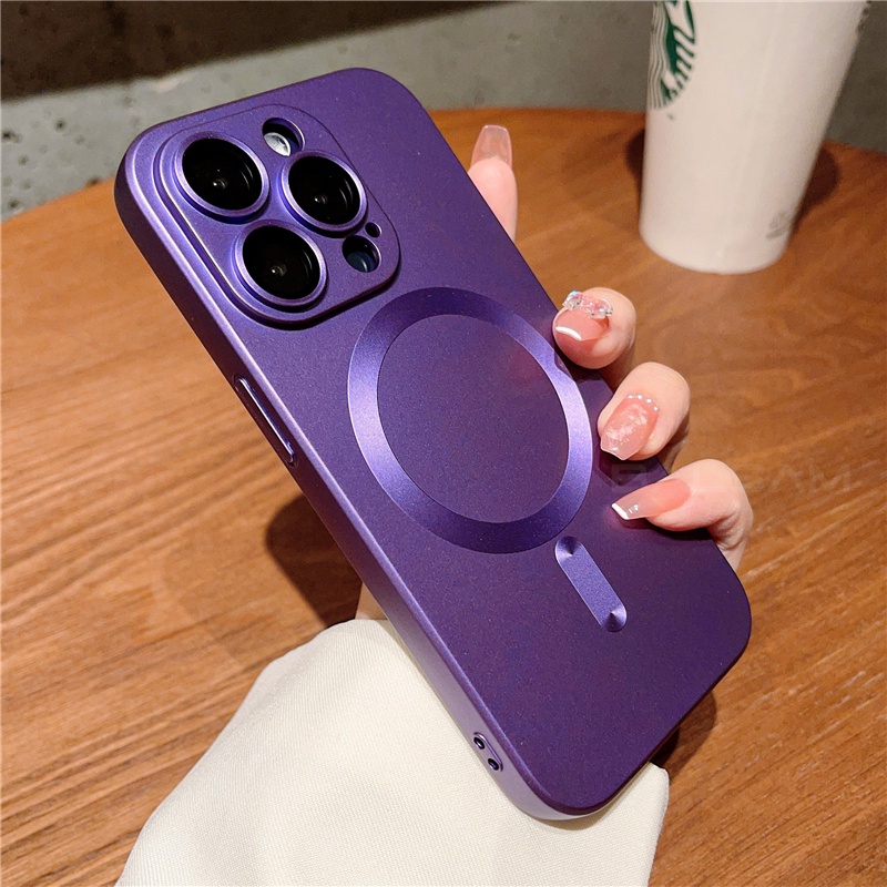 matte pelindung camera case iphone 14 pro max premium  14 plus casing iphone 14 13 12 pro max Magnetik ring Silikon shockproof Fully closed to protect the mobile  Soft case