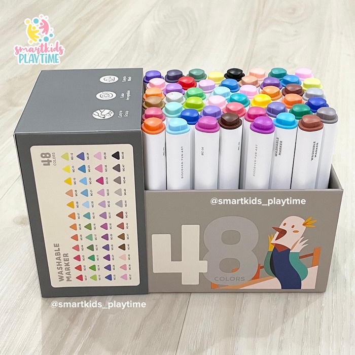 

Mideer Washable Marker (isi 48)