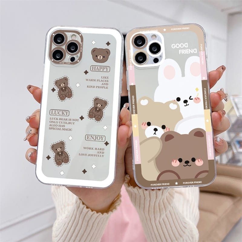 TEDDY ANGEL EYE case oppo reno a17 8 7 4g a57 2022 a15 a16 a16k a16e a1k c2 a31 a3s c1 a52 a53 a54 a5s a7 a12 f9 a74 4g a9 2020 a5 f11 pro reno 5 5f 6 4g