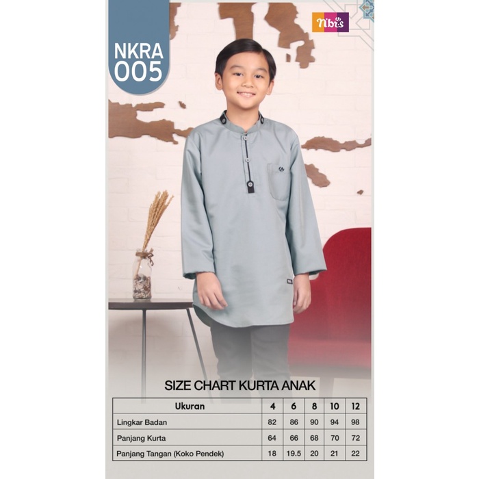 Koko Couple Bapak - Anak NKR 005 - NKRA 005 Terbaru 2023 / Fashion Muslim Koko Nibras