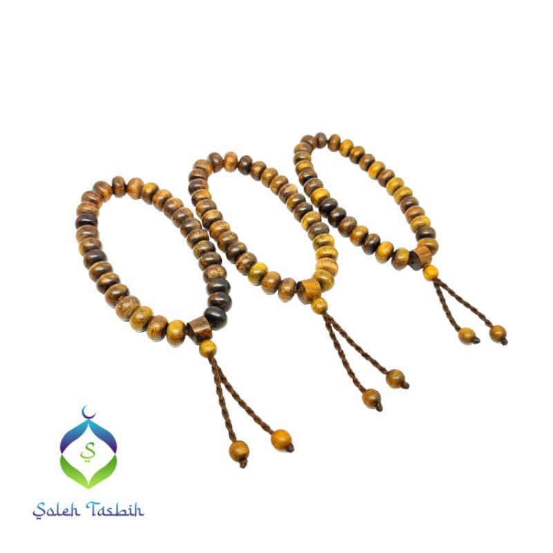 Gelang Kemuning Hitam Motif Pipih, Size 6mmx10mm