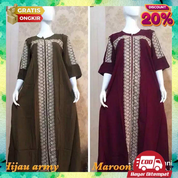 Ganis Putih Kekinian Import Dres Ibu Ibu Syari Gsmis Baju Premium Games Muslim Gamus Lebaran2022 Pak