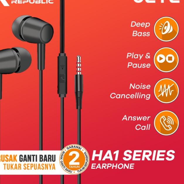 Handsfree/Earphone JETE HA1 Bundle Handsfree JETE Cello Original