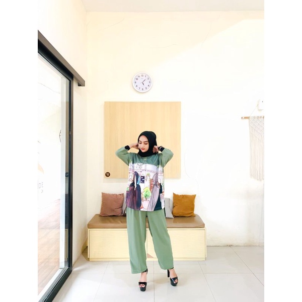 SETCEL OVERSIZE AIRFLOW/ STELAN WANITA JUMBO