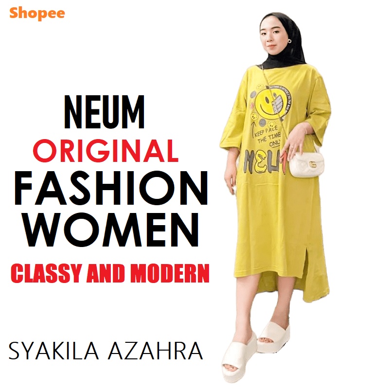 Oversized Dress Muslimah - Midi Dress - Baju Gamis Wanita Muslimah - Gamis Wanita Jumbo
