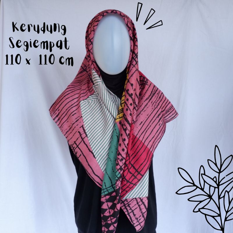 COD FREE POUCH Pashmina Plisket Hitam / Pashmina Crinkle Maroon / Kerudung Segiempat Motif