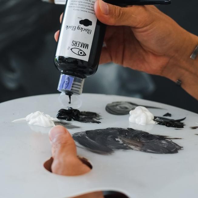 

Blacky Black Acrylic Paint