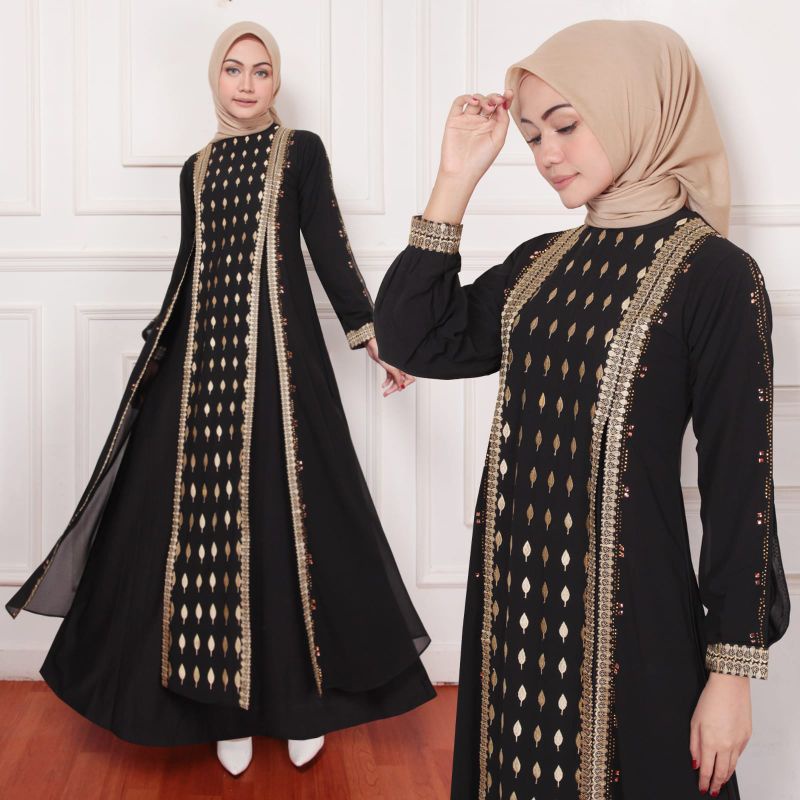 GAMIS ABAYA TURKEY BORDIR FULL LYODRA