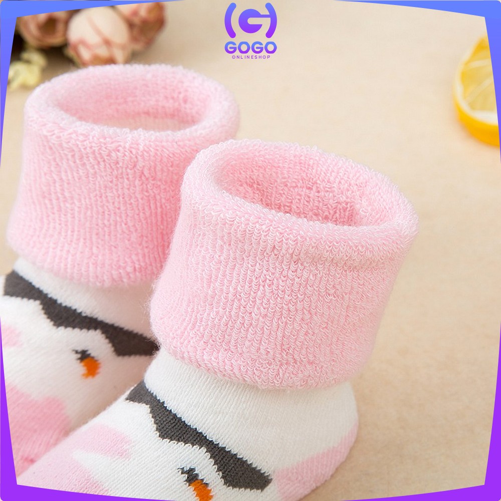 GOGO-P4 Kaos Kaki Anak Bayi Lucu Bahan Katun Kaus Kaki Prewalker Fashion Bayi Unisex Murah Import