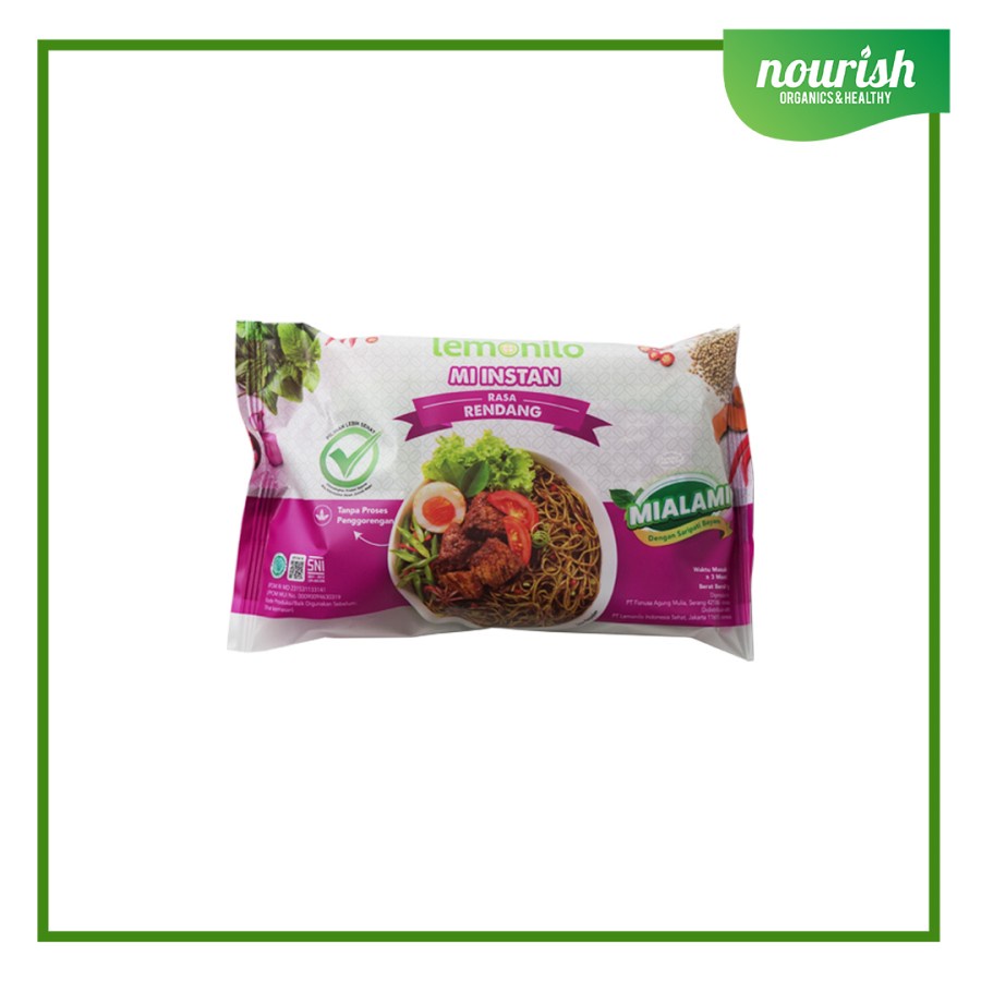 Lemonilo - Mie Goreng Rasa Rendang 77gr