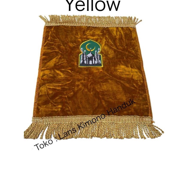 Sajadah Kecil Untuk Kepala Sujud Travel Sejadah Tebal - Yellow