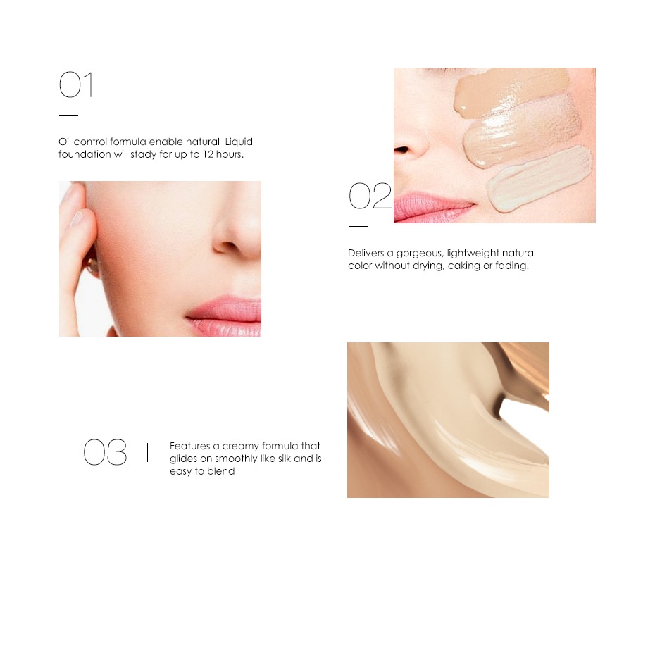 NEW FOCALLURE FLUID FOUNDATION FULL COVERAGE WATERPROFF SPF 15++  | FOCALLURE FOUNDATION FA30