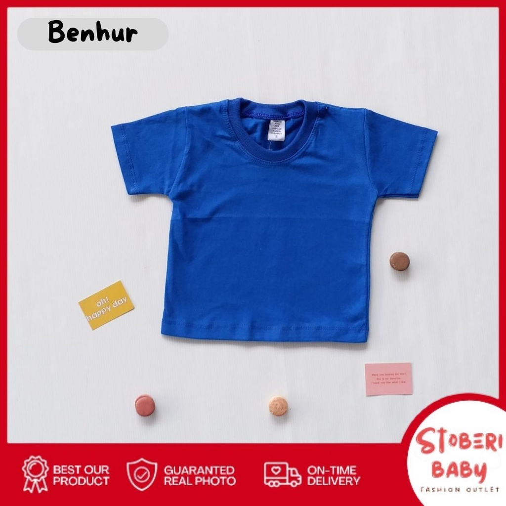 stoberi baby - BABY COTTON Basic Tee Monochrome Series - Kaos Anak / Atasan Anak / Kaos Bayi / Atasan Bayi