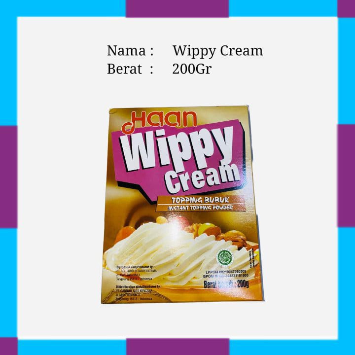 

Haan Whip Cream Whippy Cream 200gr | Kab. Bekasi