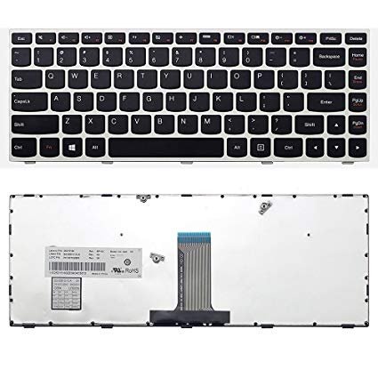 Keyboard Lenovo Ideapad 300-14 Series 300-14IBR 300-14ISK Frame Silver