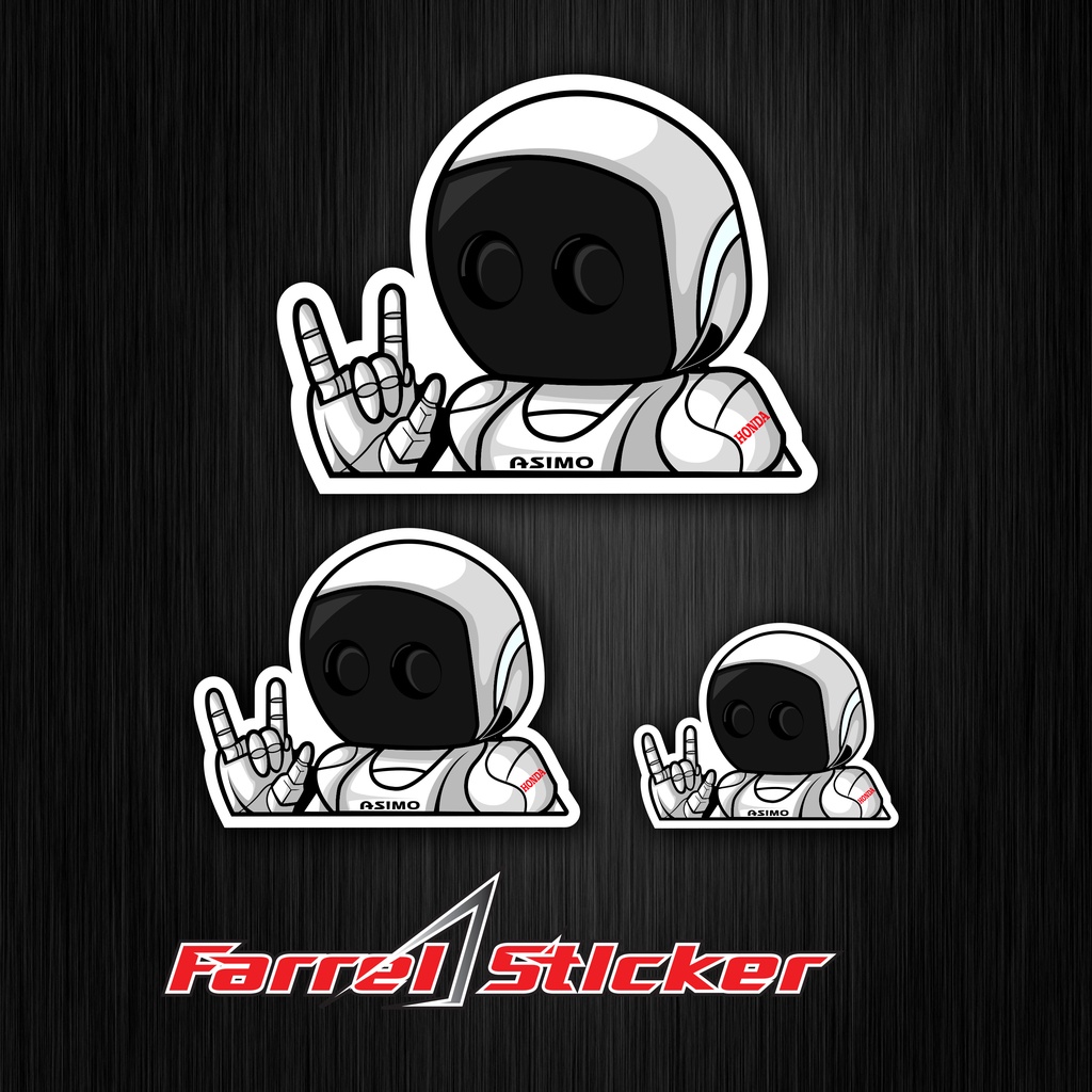 STICKER ASIMO HONDA STIKER ROBOT ASIMO JARI