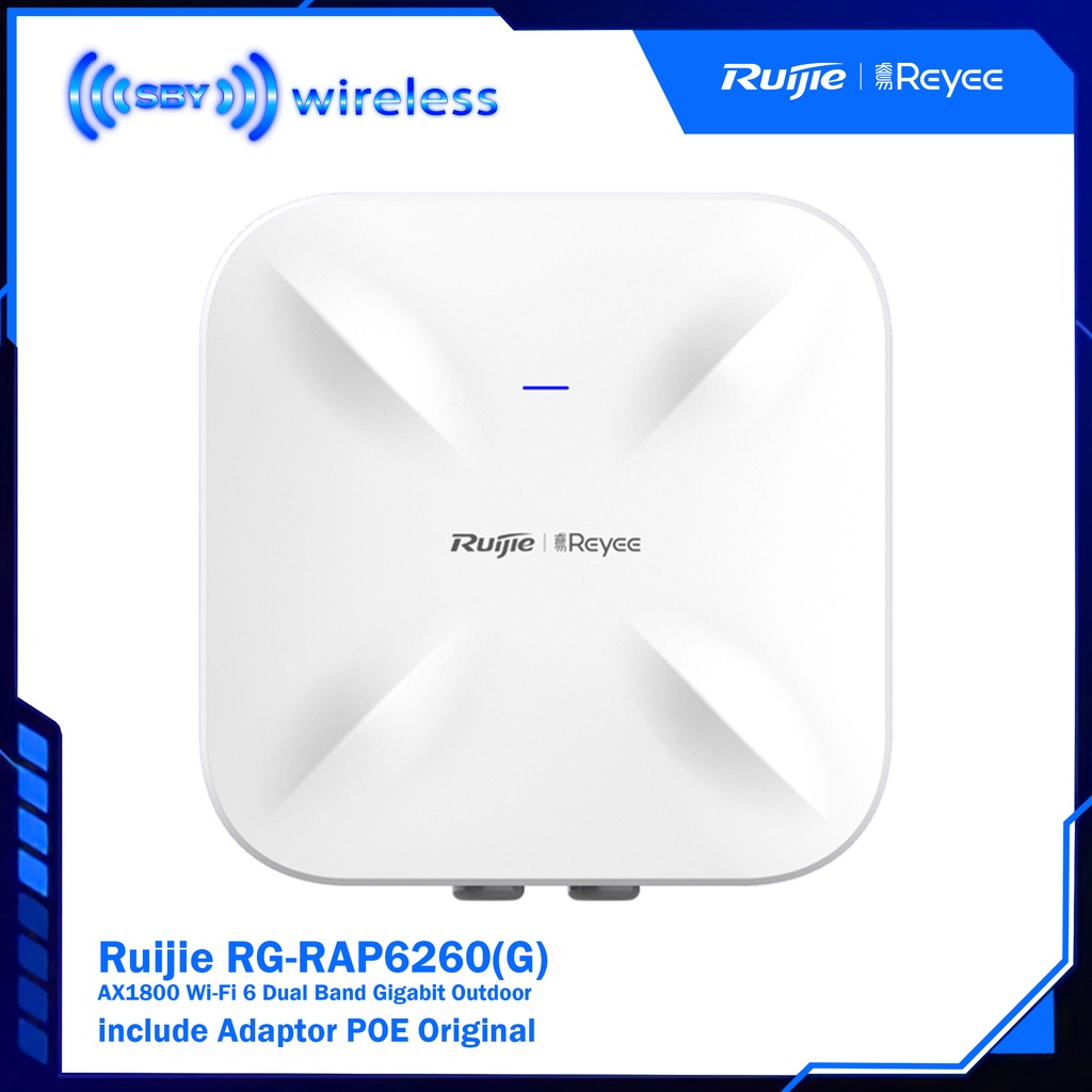 Ruijie RG-RAP6260(G) AX1800 Wi-Fi 6 Dual Band Gigabit Outdoor include Adaptor POE Original RUijie